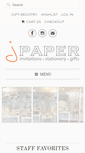 Mobile Screenshot of jpaperinc.com